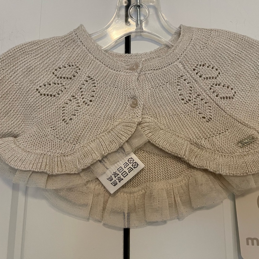 Mayoral Elegant Cream Knit baby cardigan